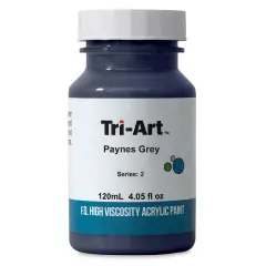 Tri-Art Finest High Viscosity Artist Acrylic - Payne's Gray, 120 ml jar
