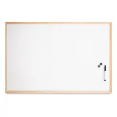 MasterVision Wood Frame Magnetic Dry Erase Board - 24" x 36"
