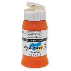 Daler-Rowney System3 Acrylic - Cadmium Orange Hue, 500 ml bottle