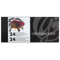 Grumbacher Watercolor Pans - Opaque Pan, Set of 24 colors
