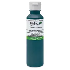 Tri-Art Liquid Artist Acrylics - Phthalo Turquoise, 120 ml bottle