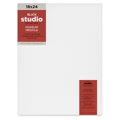 Blick Studio Stretched Cotton Canvas - Museum Profile, 18" x 24"