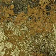 Belagio Cork Fabric, 25" Wide, Gold Leaf Print, Natural/Gold, 15-Yard Bolt