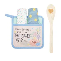 How Sweet It Is To Be Taught Potholder Gift Set