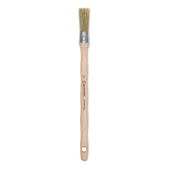 Escoda Natural Bristle Brushes - Round Square, Size 2, Long Handle