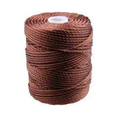 C-Lon Tex 400 Heavy Weight Bead Cord, Mahogany ,1.0mm, 36 Yard Spool
