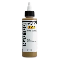 Golden High Flow Acrylics - Nickel Azo Yellow, 4 oz bottle
