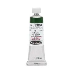 Schmincke Mussini Oil Color - Transparent, Sap Green, 35 ml tube
