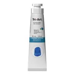 Tri-Art High Viscosity Artist Acrylic - Cerulean Blue, 60 ml tube