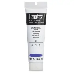 Liquitex Professional Heavy Body Acrylic Paint - Ultramarine Blue (Red Shade), 138 ml, Tube