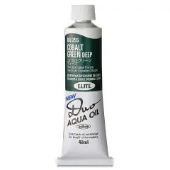Holbein Duo Aqua Water Soluble Oils - Cobalt Green Deep, 40 ml tube