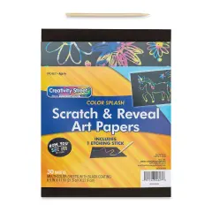 Now You See It Scratch and Reveal Art Paper - Color Splash, Pkg of 30 Sheets
