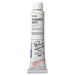 Holbein Duo Aqua Water Soluble Oils - Permanent White, 110 ml tube