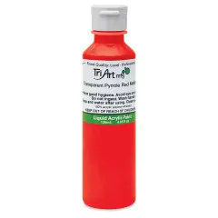 Tri-Art Liquid Artist Acrylics - Transparent Pyrrole Red Medium, 120 ml bottle