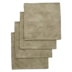 Craft Express Sublimation Printing Square Pillow Case - Brown Vegan Leather, Pkg of 4