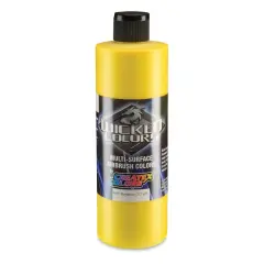 Createx Wicked Colors Airbrush Color - Opaque Hansa Yellow, 16 oz, Bottle
