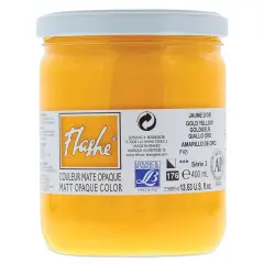 Lefranc & Bourgeois Flashe Vinyl Paint - Sahara Yellow, 400 ml jar