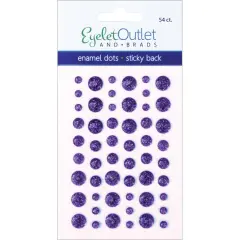Eyelet Outlet Adhesive-Back Enamel Dots 54/Pkg