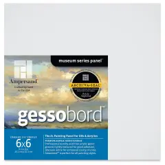 Ampersand Gessobord - 6" x 6", 1-1/2" Cradled