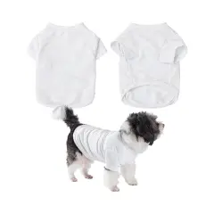 Craft Express 2 Pack of Large White Sublimation Pet T-Shirts