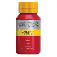 Winsor & Newton Galeria Flow Acrylics - Crimson, 500 ml tube