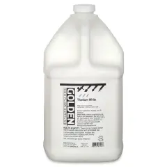 Golden High Flow Acrylics - Titanium White, 128 oz bottle
