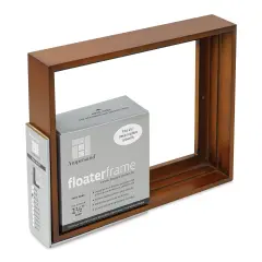 Ampersand Floaterframe - Thin, Walnut, 8" x 10", 1-1/2"