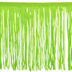 Belagio Chainette Fringe, 6" Wide, Lime Green, 10-Yard Bolt