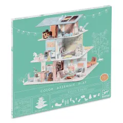 Djeco Color Assemble Play 3D Model Craft Kit - Doll House