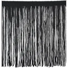 Belagio Chainette Fringe, 6" Wide, Black, 10-Yard Bolt