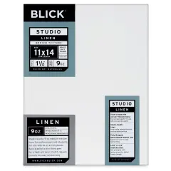 Blick Studio Linen Stretched Canvas - 11" x 14", Gallery 1-1/2" Profile