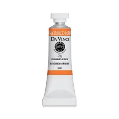 Da Vinci Artists' Permanent Watercolor - Benzimida Orange, 15 ml tube