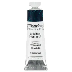 Williamsburg Handmade Oil Paint - Phthalo Turquoise, 37 ml tube