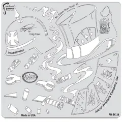Iwata Artool Freehand Template - Wrath of Skull Master Mr. Potato Bonz #2