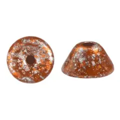 Konos Par Puca&reg; Czech glass bead, Frost Caramel Tweedy, 10 grams