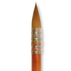 Silver Brush Golden Natural Brush - Quill, Short Handle, Size Medium