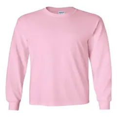 Gildan&reg; Ultra Cotton Long Sleeve T-Shirt Light Pink