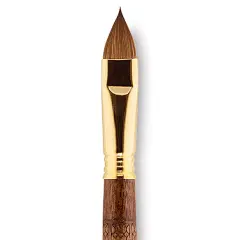 Escoda Reserva Kolinsky-Tajmyr Sable Brush - Filbert, Long Handle, Size 16