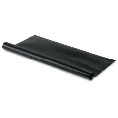 Lineco Leather Book Cloth - 17" x 19", Gloss Black, Rolled Sheet