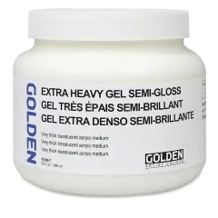 Golden Extra Heavy Acrylic Gel Medium - Semi-Gloss, 32 oz jar