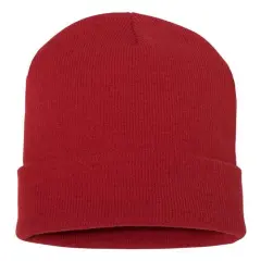 YP Classics&reg; Cuffed Beanie Warm & Stylish Fit Red