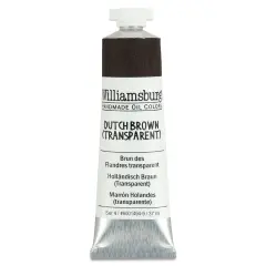 Williamsburg Handmade Oil Paint - Dutch Brown (Transparent), 37 ml tube
