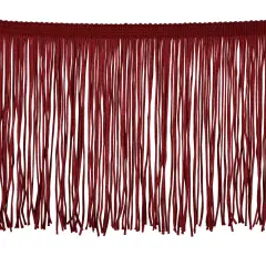 Belagio Chainette Fringe, 6" Wide, Wine, 10-Yard Bolt