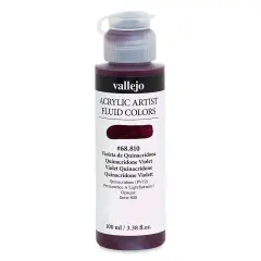 Vallejo Fluid Acrylic - Quinacridone Violet, 100 ml