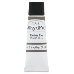 CAS AlkydPro Fast-Drying Alkyd Oil Color - Stainless Steel, 37 ml tube