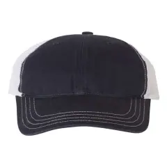 Richardson&reg; Garment Washed Trucker Cap Navy/ White