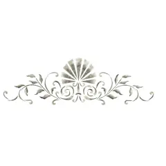 Leaf and Fan Design Wall Stencil | 2621 by Designer Stencils | Floral Stencils | Reusable Art Craft Stencils for Painting on Walls, Canvas, Wood | Reusable Plastic Paint Stencil for Home Makeover | Easy to Use & Clean Art Stencil