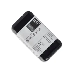 R&F Encaustic Paint Block - Payne's Gray, 40 ml block