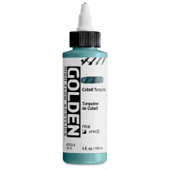 Golden High Flow Acrylics - Cobalt Turquoise, 4 oz bottle