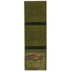 Enkaustikos Wax Snaps Encaustic Paints - Bohemian Green Earth, 40 ml cake